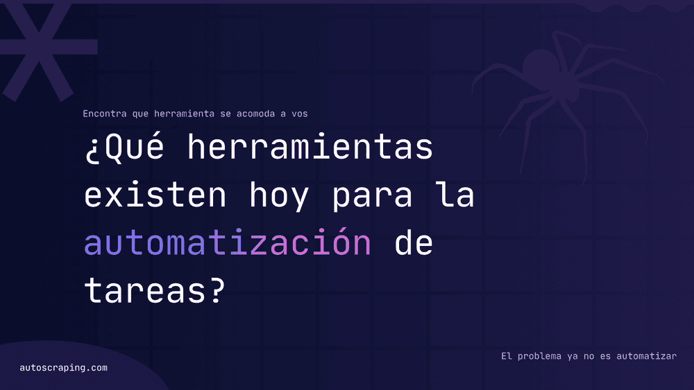 ¿Que herramientas existen hoy para la automatización de tareas?
