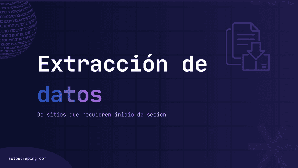 Cómo extraer datos de un sitio web que requiere inicio de sesión
