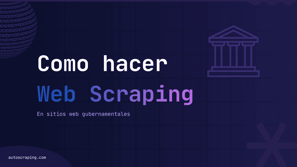 Cómo hacer web scraping de datos de un sitio web gubernamental