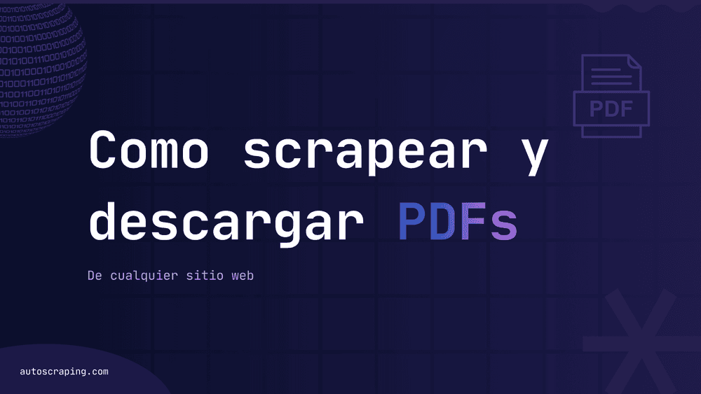 Cómo scrapear y descargar todos los archivos PDF de cualquier sitio web
