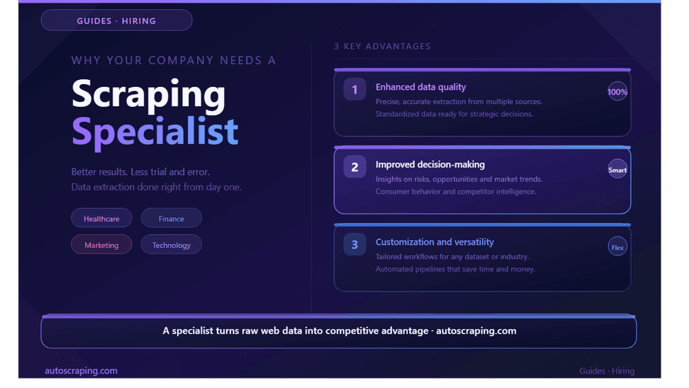 Advantages of hiring a Web Scraping specialist