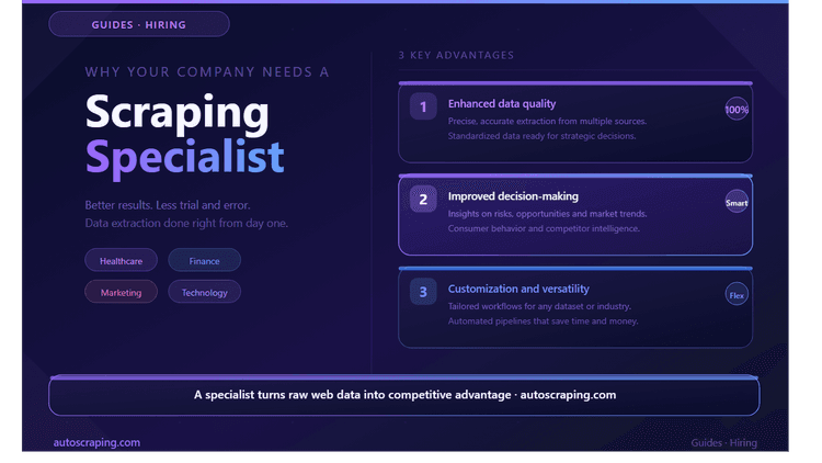 Advantages of hiring a Web Scraping specialist